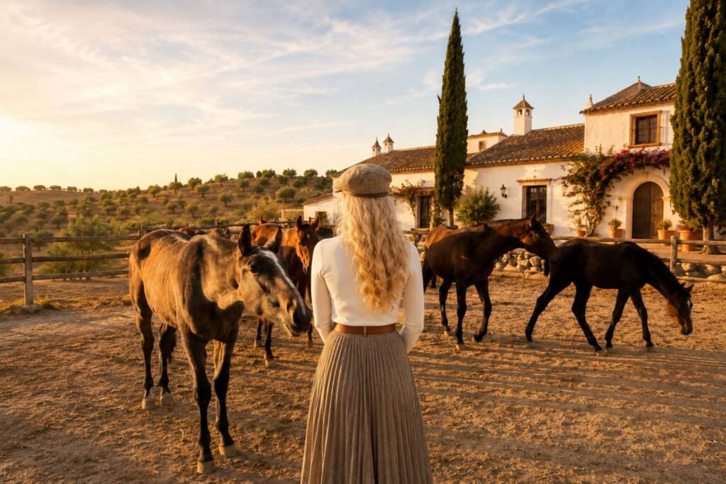 Ganadería de caballos PRE, donde la crianza y la procedencia influyen en el precio de un caballo PRE.